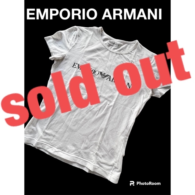 Emporio Armani(エンポリオアルマーニ)のエンポリオアルマーニ　トップス　ストレッチ　半袖カットソー　ロゴ レディースのトップス(Tシャツ(半袖/袖なし))の商品写真