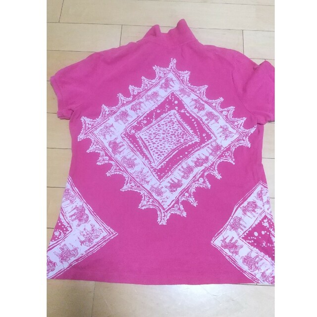 POLO RALPH LAUREN(ポロラルフローレン)のLLサイズ  ポロシャツ ポロラルフローレン ピンク 半袖 Panko レディースのトップス(ポロシャツ)の商品写真