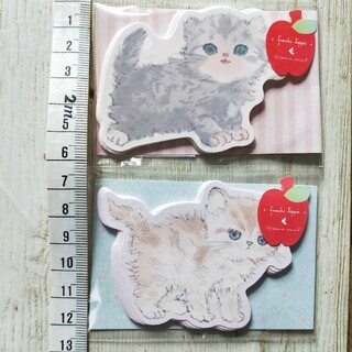 franche lippee - 子猫 フランシュリッペ カード 2種類 ダイカット ネコ 猫 未使用