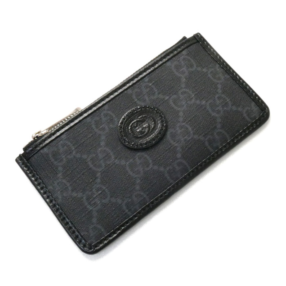 Gucci - GUCCI グッチ インターロッキングG カードケース ブラック