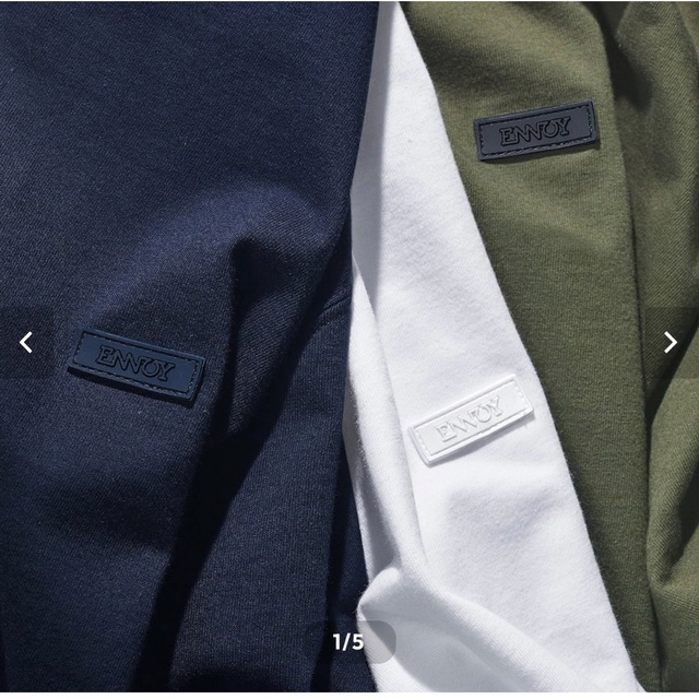 ENNOY 3PACK T-SHIRTS (WHT/NVY/OLV)  Mサイズ メンズのトップス(Tシャツ/カットソー(半袖/袖なし))の商品写真