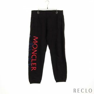 モンクレール(MONCLER)の パンツ スウェットパンツ ブラック レッド ネイビー ロゴプリント(その他)