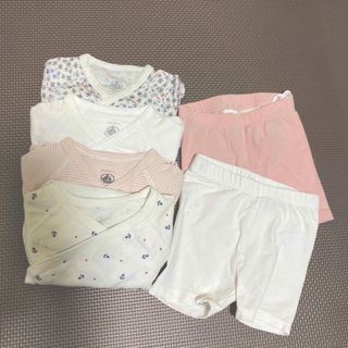 プチバトー(PETIT BATEAU)のchiwa様お取り置き肌着・ショートパンツセット売り(ロンパース)