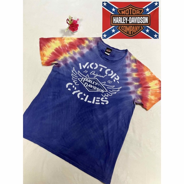 Harley Davidson - HARLEY DAVIDSON タイダイ 半袖tシャツ SIZE XLの