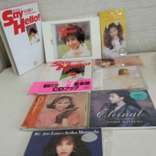 # 松田聖子CD 6個。初めての英会話CDと ブック。聖子ちゃんの声の英会話集