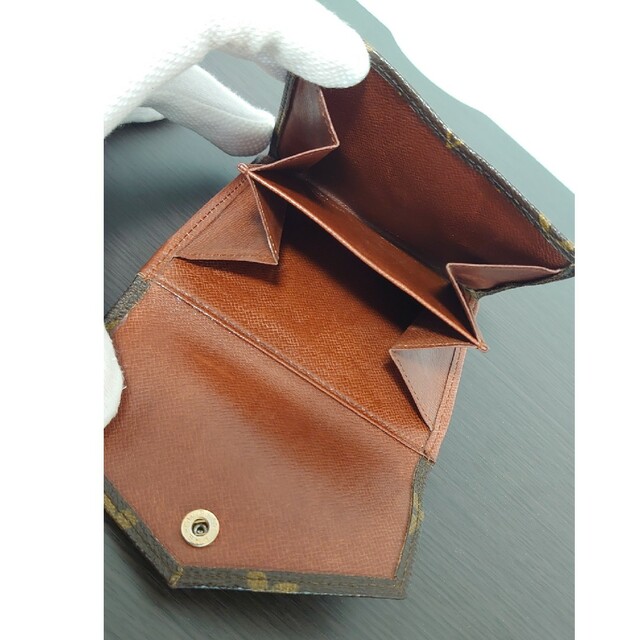 【美品】ルイヴィトン　Ｗホック2つ折り財布　ポルト　モネ・ビエ