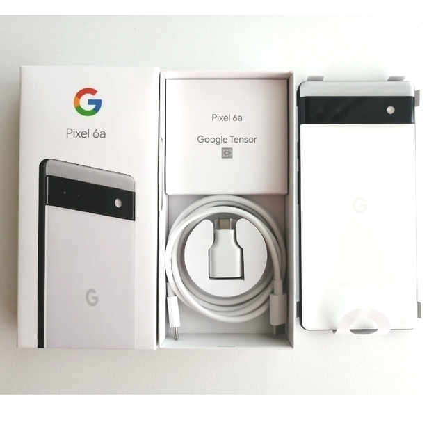 Google Pixel(グーグルピクセル)のSIMフリーGoogle Pixel 6a 128GB クリアリーホワイト スマホ/家電/カメラのスマートフォン/携帯電話(スマートフォン本体)の商品写真