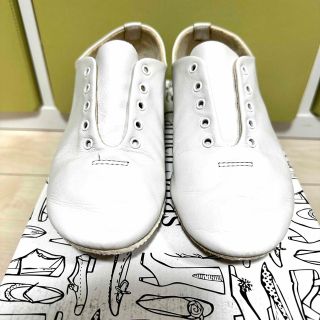 レペット(repetto)のrepetto ホワイト　レザースニーカー(スニーカー)