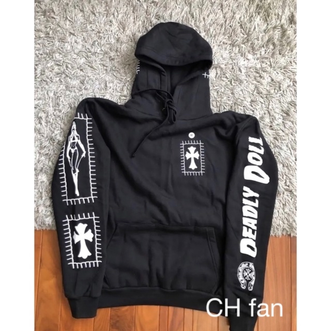 新品Chrome Hearts クロムハーツ パーカー 黑 L