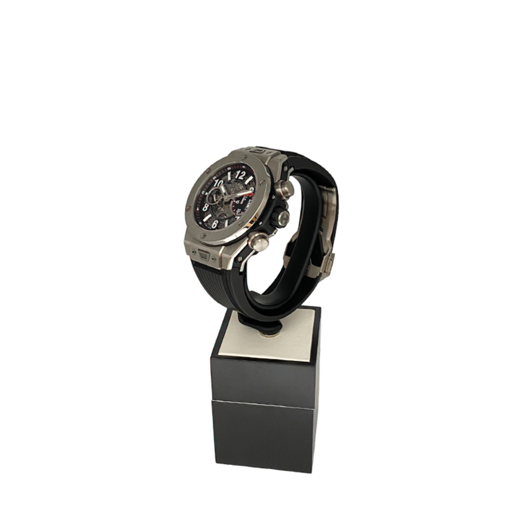 ウブロ HUBLOT ビッグバンウニコ 411.NX1170.RX ブラック×シルバー Ti/セラミック 自動巻き メンズ 腕時計