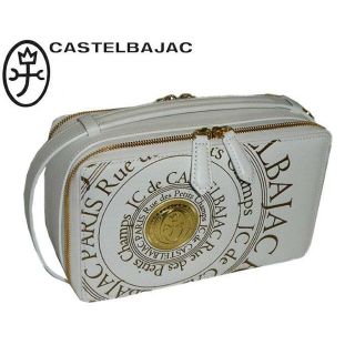 カステルバジャック(CASTELBAJAC)のカステルバジャック プルトン セカンドバッグ 077222 ホワイト(セカンドバッグ/クラッチバッグ)