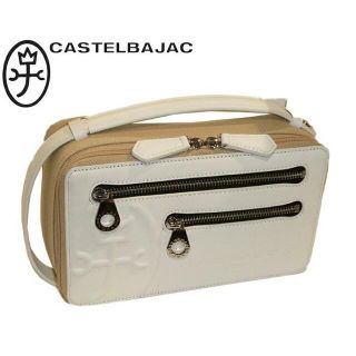 カステルバジャック(CASTELBAJAC)のカステルバジャック トリエⅡ クラッチバッグ 075202 ホワイト(セカンドバッグ/クラッチバッグ)