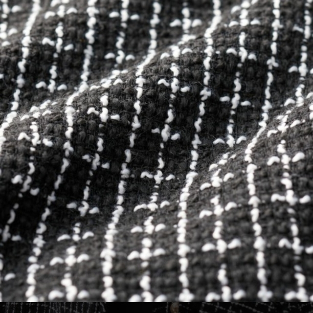 GeeRA(ジーラ)の(タグつき新品)GeeRA　ジーラ　ツイードジャケット　ブラック　Mサイズ レディースのジャケット/アウター(ノーカラージャケット)の商品写真