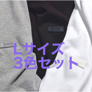 ワンエルディーケーセレクト(1LDK SELECT)のENNOY 3PACK T-SHIRTS WHT BLK GRY Lサイズ(Tシャツ/カットソー(半袖/袖なし))