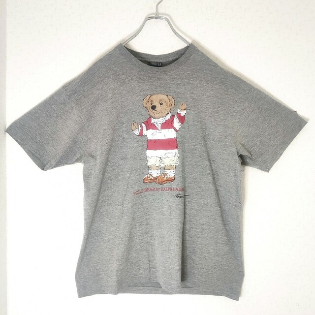 POLO RALPH LAUREN(ポロラルフローレン)のlovesweet様【激レア】希少　90' s　アメリカ製　ポロベア　Tシャ メンズのトップス(Tシャツ/カットソー(半袖/袖なし))の商品写真