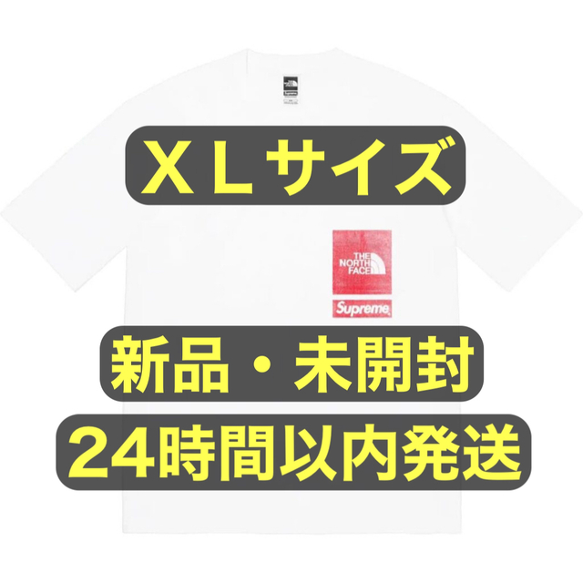 Supreme TNF Printed Pocket Tee White XL - Tシャツ/カットソー(半袖