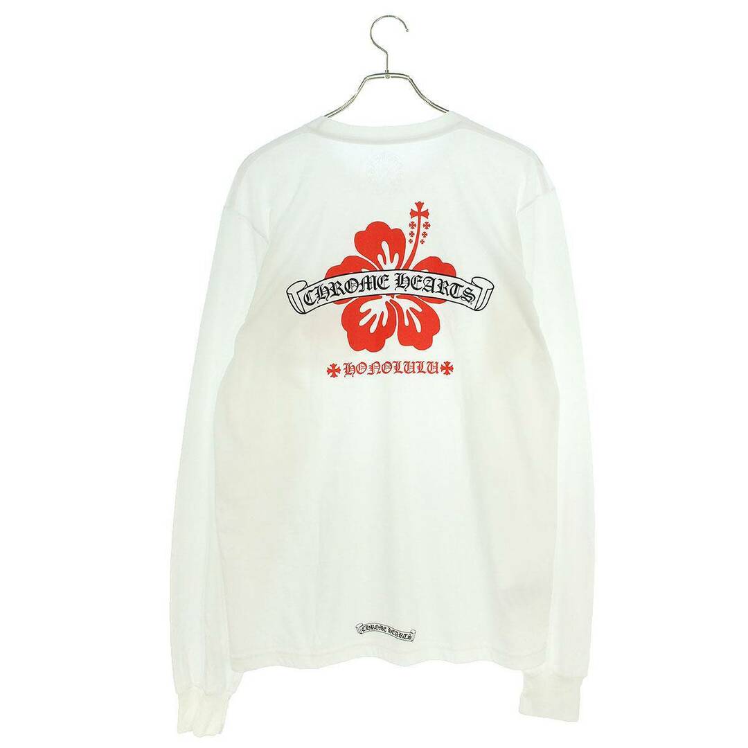 レア品限定 +CHROME HEARTS+ ハイビスカス ロンT ホワイトS