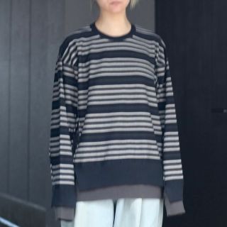 Border Connecting Crewneck(ニット/セーター)