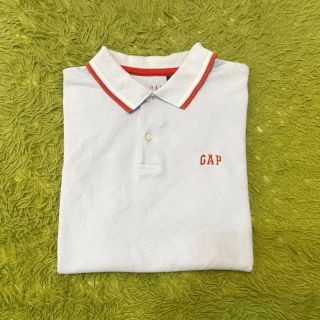 ギャップ(GAP)の【最終値下げ！】GAP ポロシャツ 水色 オレンジ バイカラー(ポロシャツ)