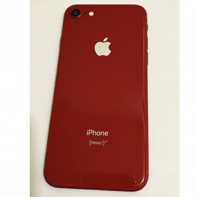 iPhone(アイフォーン)のiPhone8 RED 64GB 送料無料　匿名配送 スマホ/家電/カメラのスマートフォン/携帯電話(スマートフォン本体)の商品写真