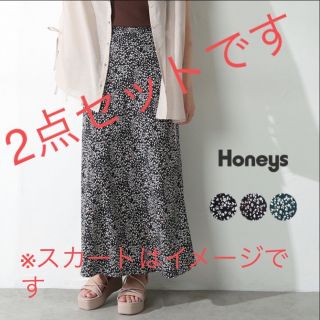 ハニーズ(HONEYS)の送料込＊未使用 ハニーズ＊シアーシャツ&マーメイドスカート2点セット(セット/コーデ)