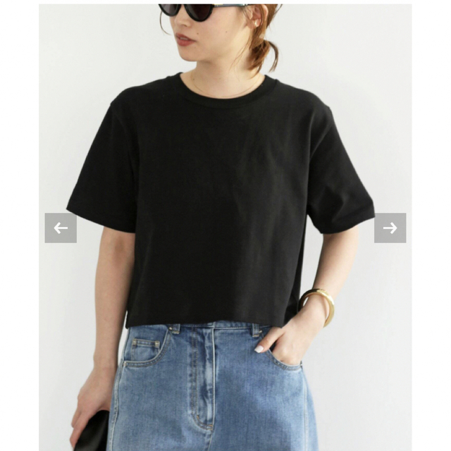 DEUXIEME CLASSE(ドゥーズィエムクラス)のDeuxieme Classe Cropped Tシャツ  レディースのトップス(Tシャツ(半袖/袖なし))の商品写真