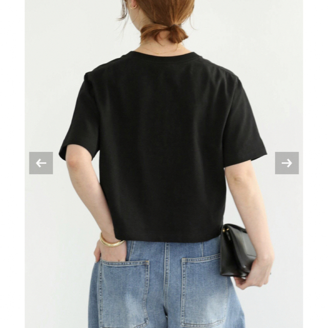 DEUXIEME CLASSE(ドゥーズィエムクラス)のDeuxieme Classe Cropped Tシャツ  レディースのトップス(Tシャツ(半袖/袖なし))の商品写真