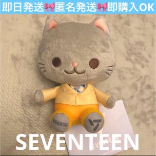 セガ(SEGA)の【即日発送】SEVENTEEN セブチ猫ぬいぐるみマスコットWONWOO ウォヌ(アイドルグッズ)