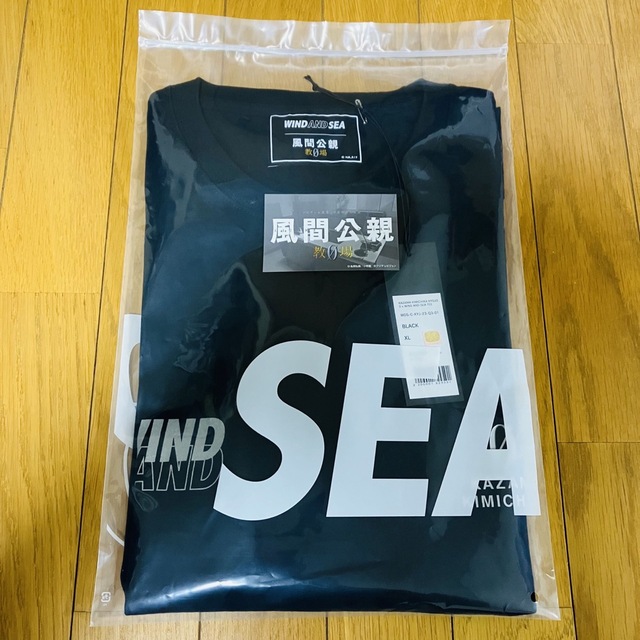 wind and sea教場　０　コラボtシャツ　XL ネイビー