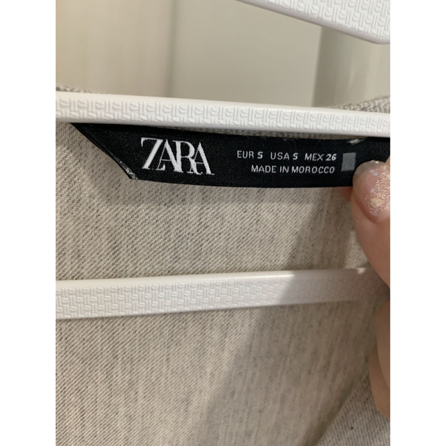 ZARA(ザラ)のZARA 長袖ロングフリルワンピース レディースのワンピース(ロングワンピース/マキシワンピース)の商品写真