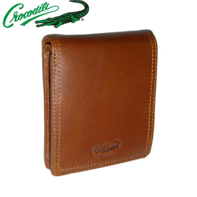 Crocodile(クロコダイル)のCrocodile クロコダイル 二つ折り財布 205-8682 ブラウン メンズのファッション小物(折り財布)の商品写真