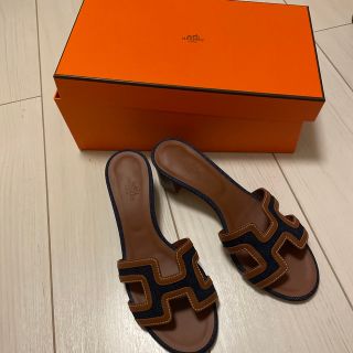 エルメス(Hermes)の【新品】エルメスデニムオアジス(サンダル)