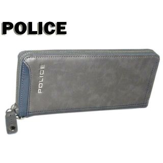 POLICE - ポリス アクシス ラウンドファスナー長財布 PA-58302 グレー