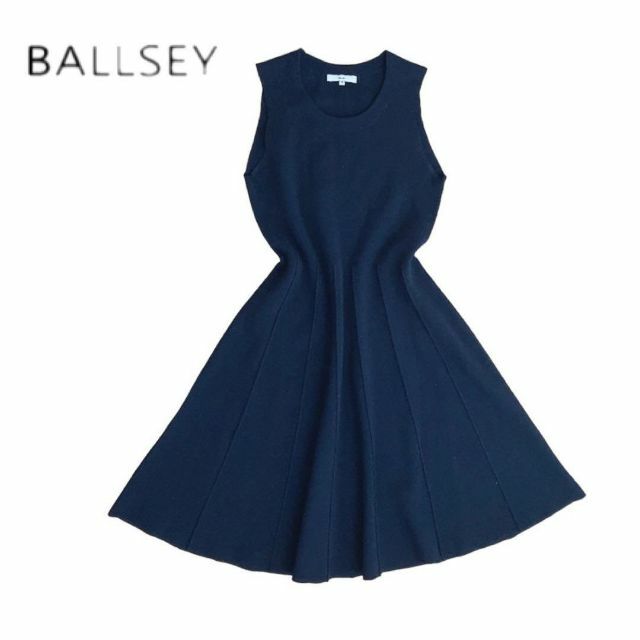 BALLSEY ボールジィ　ワンピース　ネイビー　上品　トゥモローランド　38