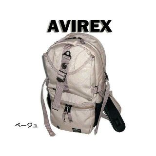 アヴィレックス(AVIREX)のアヴィレックス ボディーバッグ AVX305 ベージュ(ボディーバッグ)