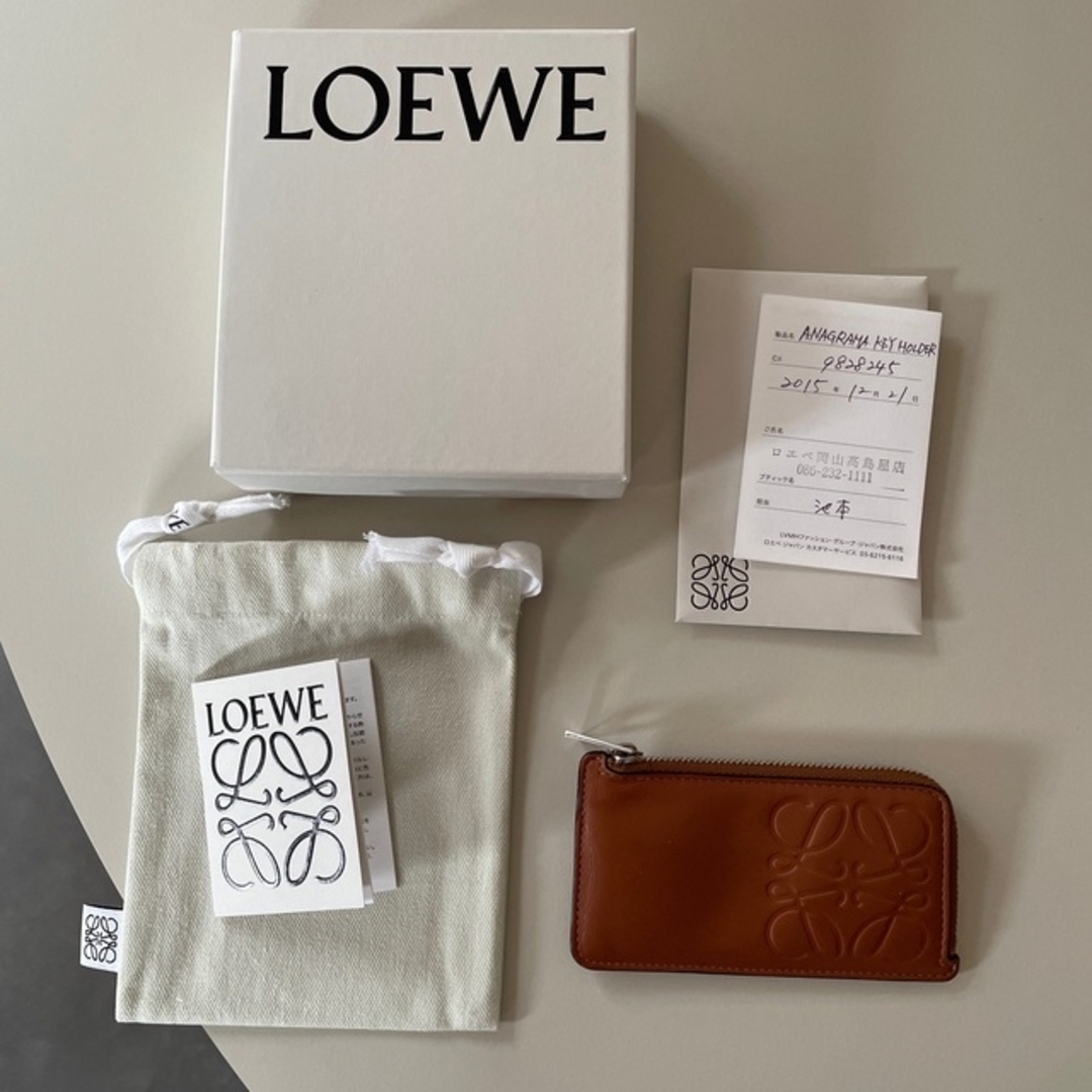 LOEWE(ロエベ)の【ちっぽん様専用】ロエベ　LOEWE コインケース　キーリング付き メンズのファッション小物(コインケース/小銭入れ)の商品写真