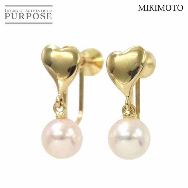 MIKIMOTO - ミキモト MIKIMOTO アコヤ真珠 6.1-6.2mm イヤリング K14 ...