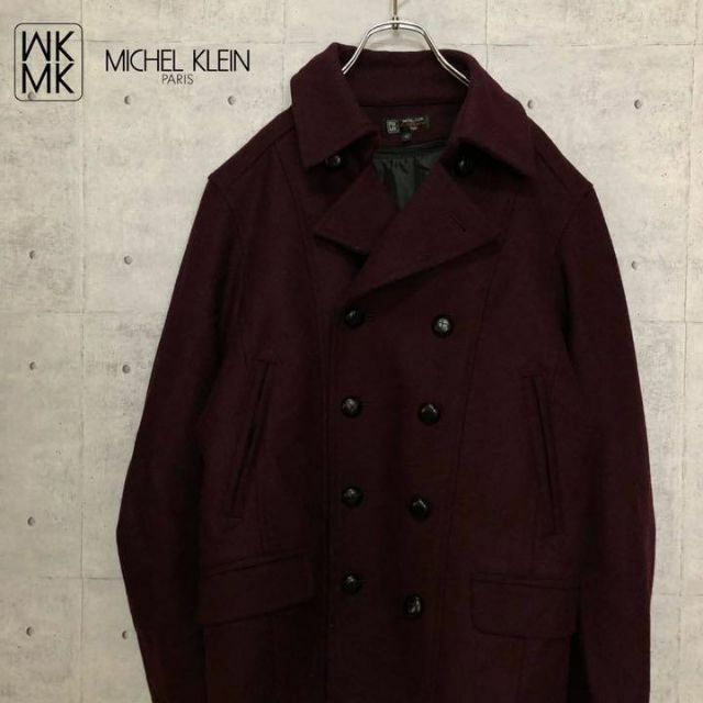 MICHEL KLEIN - 【美品】MKミシェルクラウン/スタンドカラーPコート ウール 紫 Mサイズの通販 by フォロー強化中‼️
