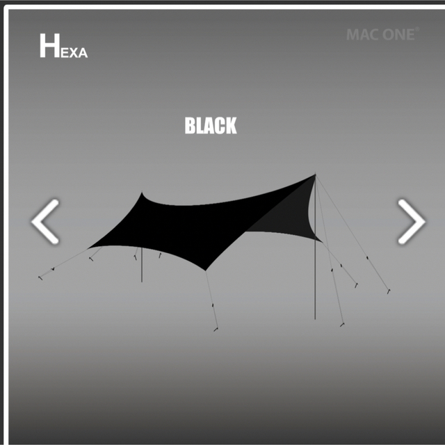 Mac One マックワンHexa タープ M ブラック | www.innoveering.net