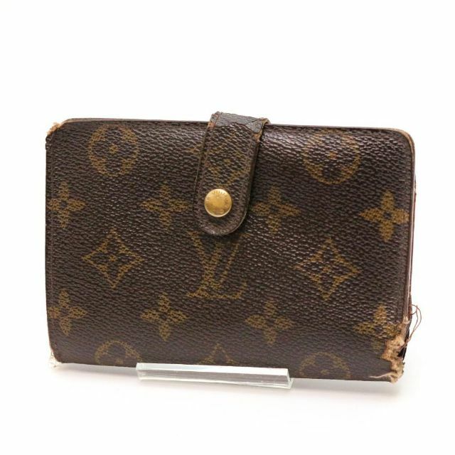 ルイヴィトン LOUIS VUITTON 二つ折り財布
 モノグラム ポルトパピエジップ M61207 ブラウン