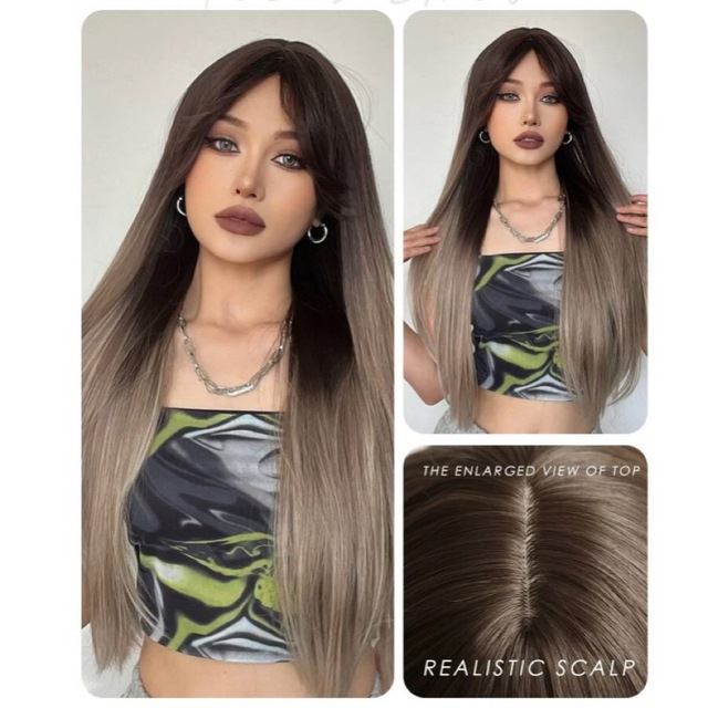 NAVANA WIG(ナバーナウィッグ)のグラデーションウィッグ　グラデーションヘアー　ウィッグ　グラデ レディースのウィッグ/エクステ(ロングストレート)の商品写真