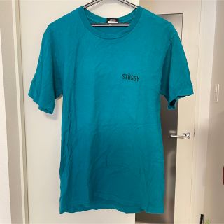 ステューシー(STUSSY)の【希少カラー】STUSSY ステューシー Tシャツ　S ターコイズ　ブルー　古着(Tシャツ/カットソー(半袖/袖なし))