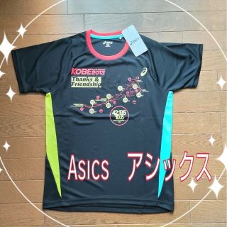 アシックス(asics)の[Asicsアシックス]ランニンググラフィックTシャツ★黒★M★半袖Tシャツ(ウェア)