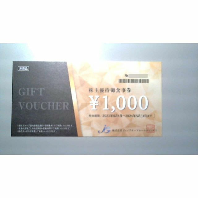 ジェイグループホールディングス　16000円分　株主優待