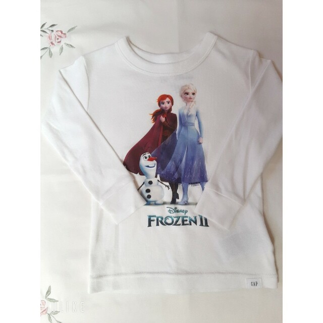 babyGAP(ベビーギャップ)のbaby GAP♡Tシャツ長袖　アナと雪の女王　80cm　女の子👧 キッズ/ベビー/マタニティのベビー服(~85cm)(Ｔシャツ)の商品写真