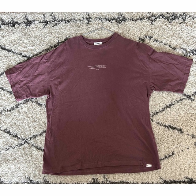 Perushu ペルーシュ　ビックシルエットロゴTシャツ　Lサイズ　ピンク  メンズのトップス(Tシャツ/カットソー(半袖/袖なし))の商品写真