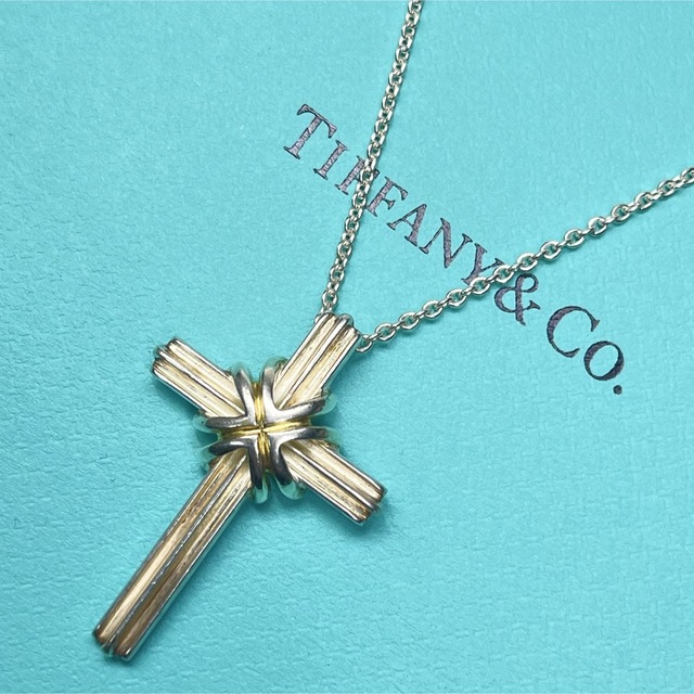 超可爱の Tiffany(ティファニー)シグネチャークロスネックレス u003c美