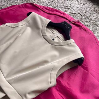FOXEY NEW YORK - 【美品】FOXEY NEW YORK フレアワンピース ベージュ