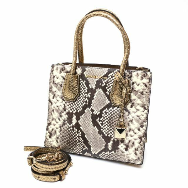 Michael Kors - マイケルコース 2wayショルダーバッグ パイソン 型押し