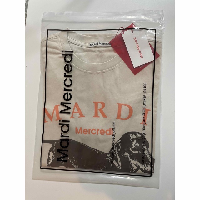 Mardi Mercredi Tシャツ マルディメクルディ　カラーベージュ